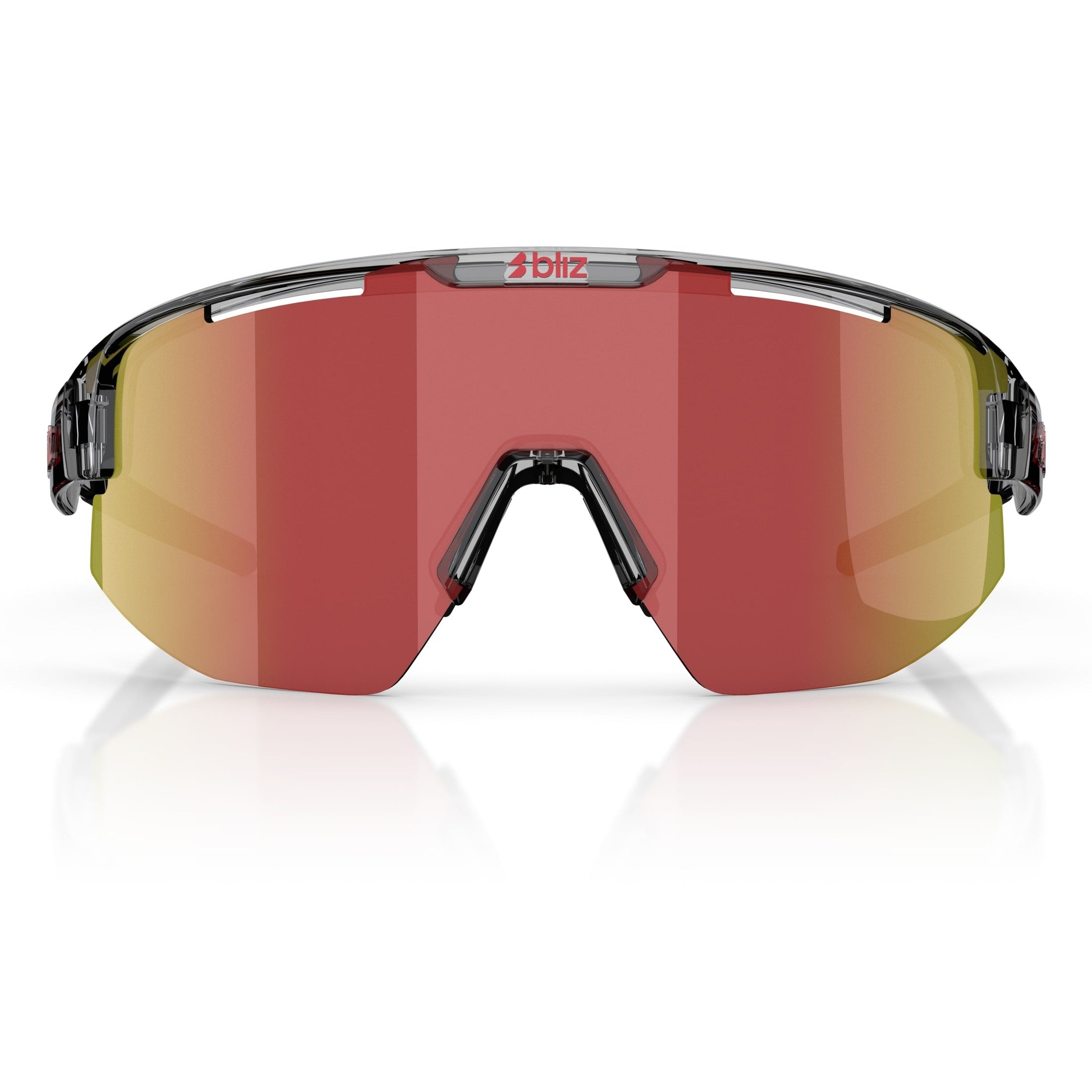 Occhiali Bliz Matrix - Transparent Dark Grey Red Bliz