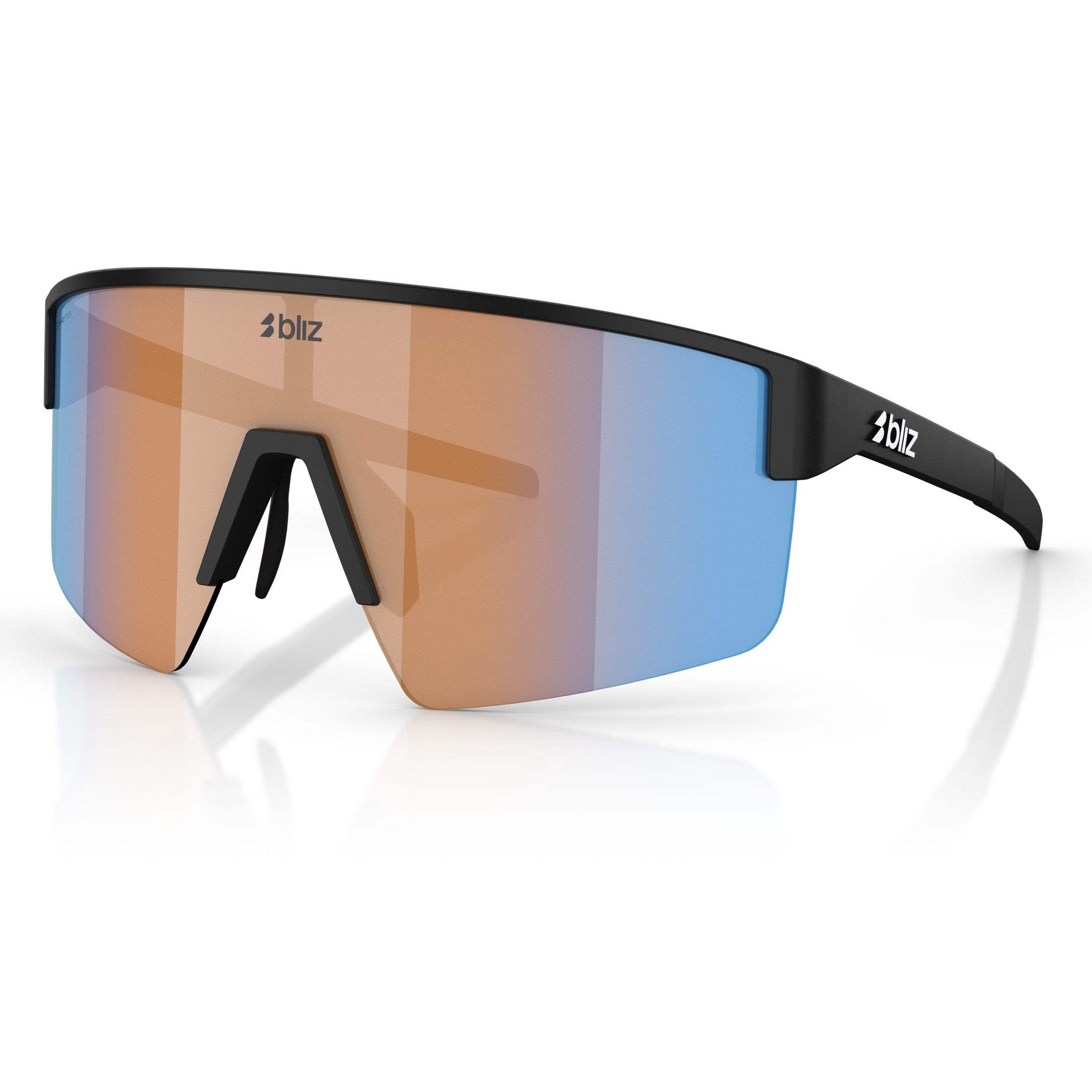 Occhiali Bliz P004 - Matte Black Coral-Orange Mirror Bliz