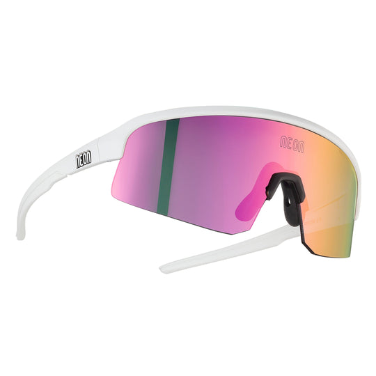 Neon Viper Teenager brille - White matt mirror violet