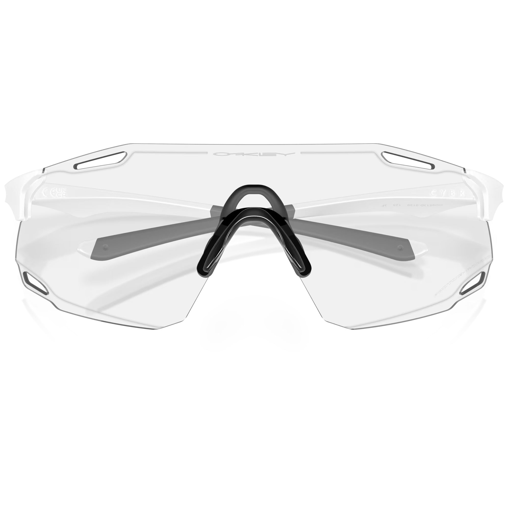 Oakley Cybr Dyno Brille - Matte white iridium photochromic