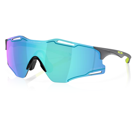 Oakley Cybr Zero Brille - Matte Carbon Prizm Sapphire