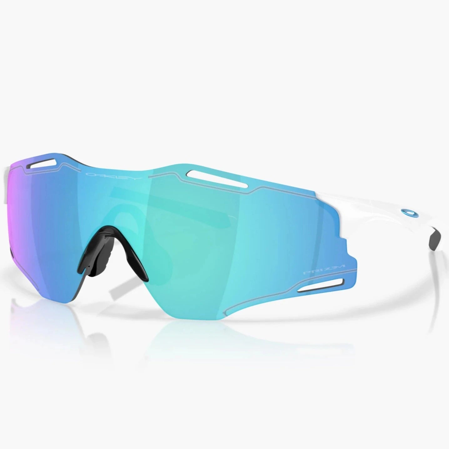 Occhiali Oakley Cybr Zero - Polished white prizm sapphire Oakley