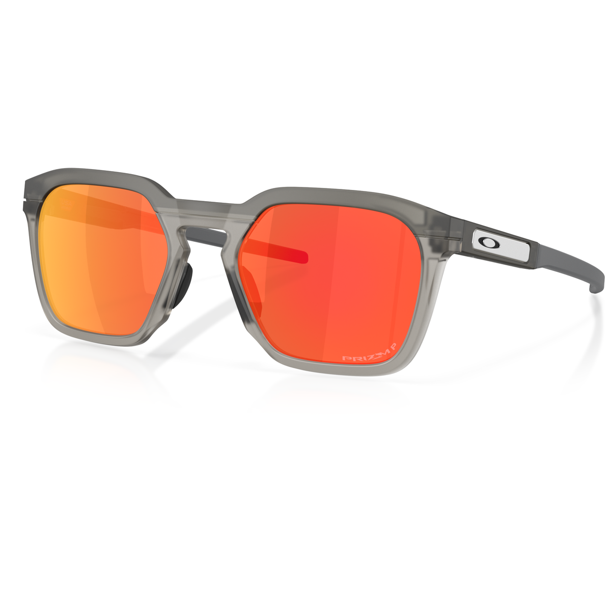 Oakley HSTN SQ 2.0 Brille - Matte Grey Smoke Prizm Ruby Polarized