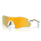 Lunettes Oakley Radar Plate - Polished White Prizm 24k Polarized