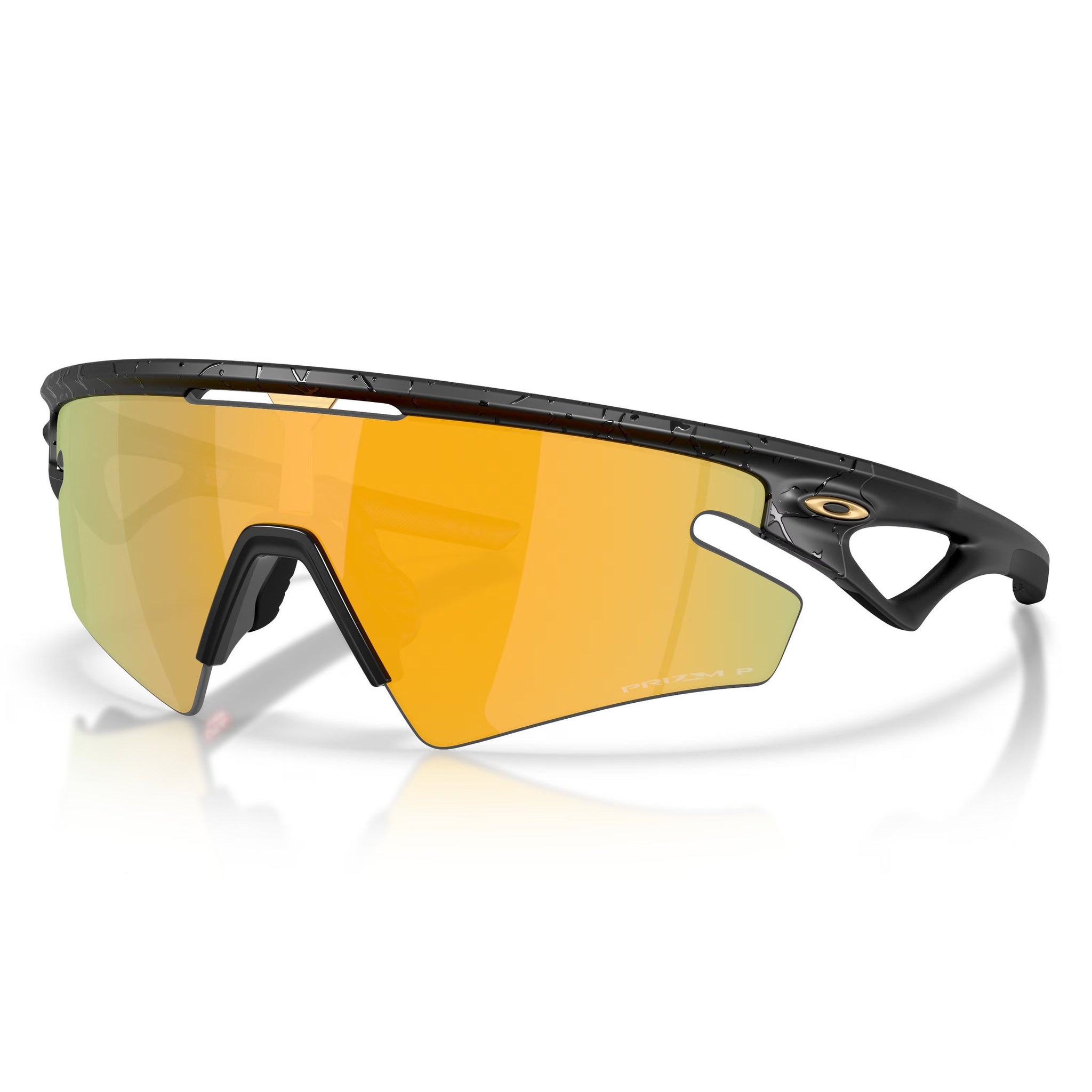 Lunettes Oakley Sphaera Slash Gridiron Collection - Matte Black Splatter Prizm 24K Polarisées