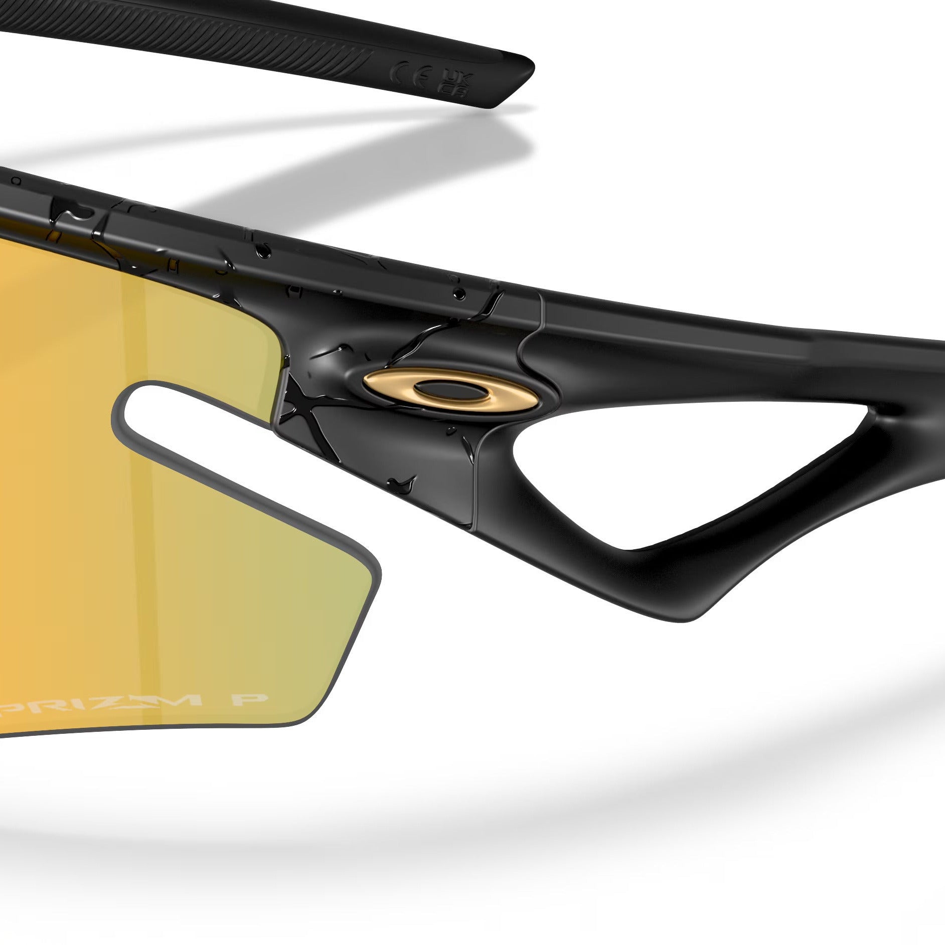 Lunettes Oakley Sphaera Slash Gridiron Collection - Matte Black Splatter Prizm 24K Polarisées