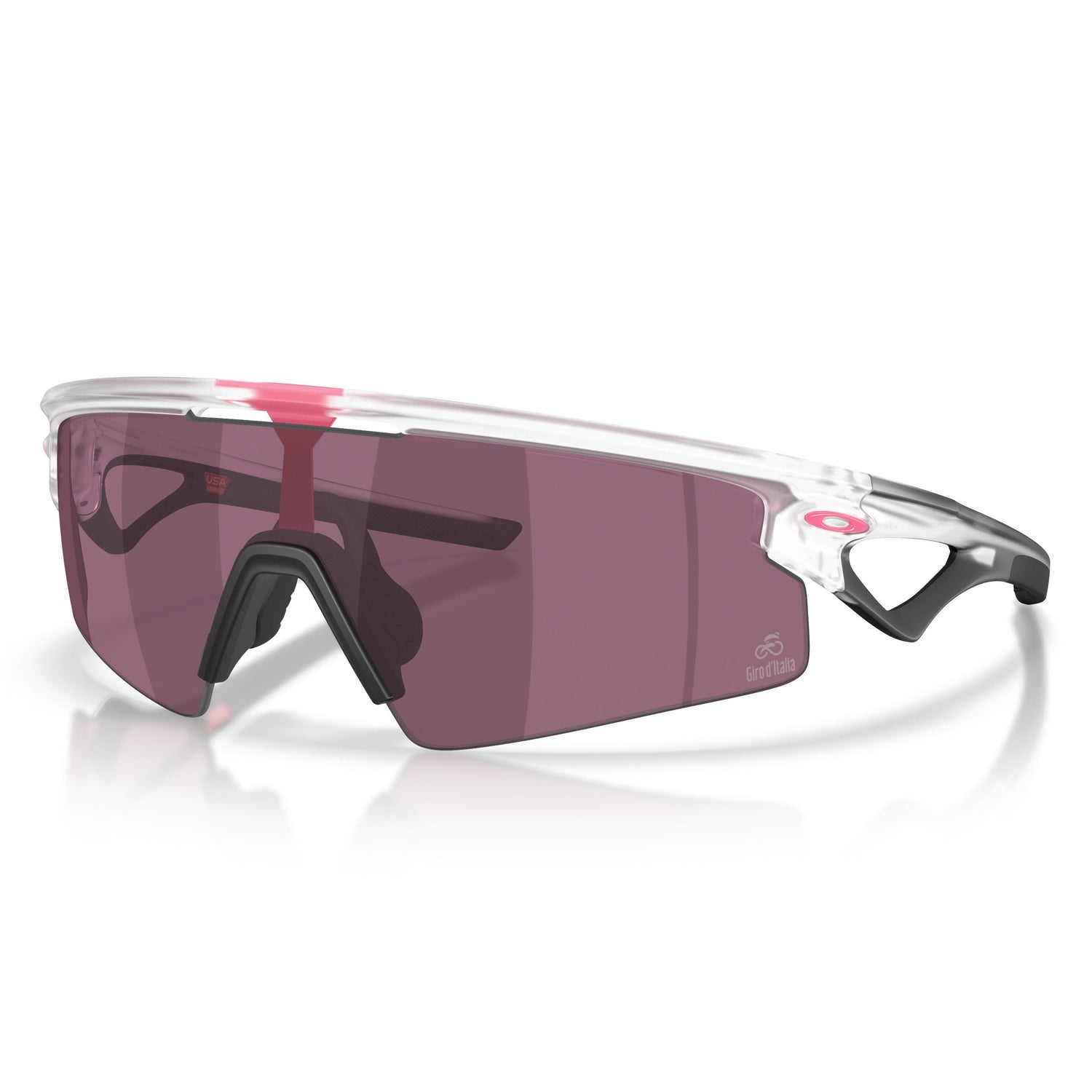 Oakley Sphaera Strike Giro d'Italia Brille - GDI Matte Clear Prizm Road Black