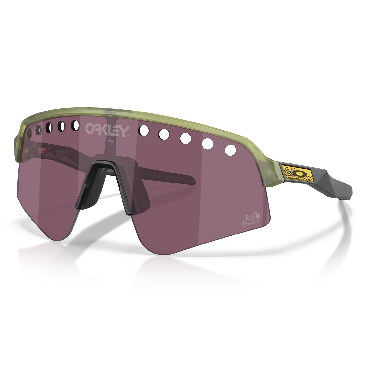 oakley sutro rennrad Oakley Sutro Lite Sweep Brille Tour de France - Matte Trans Fern Prizm Road Black