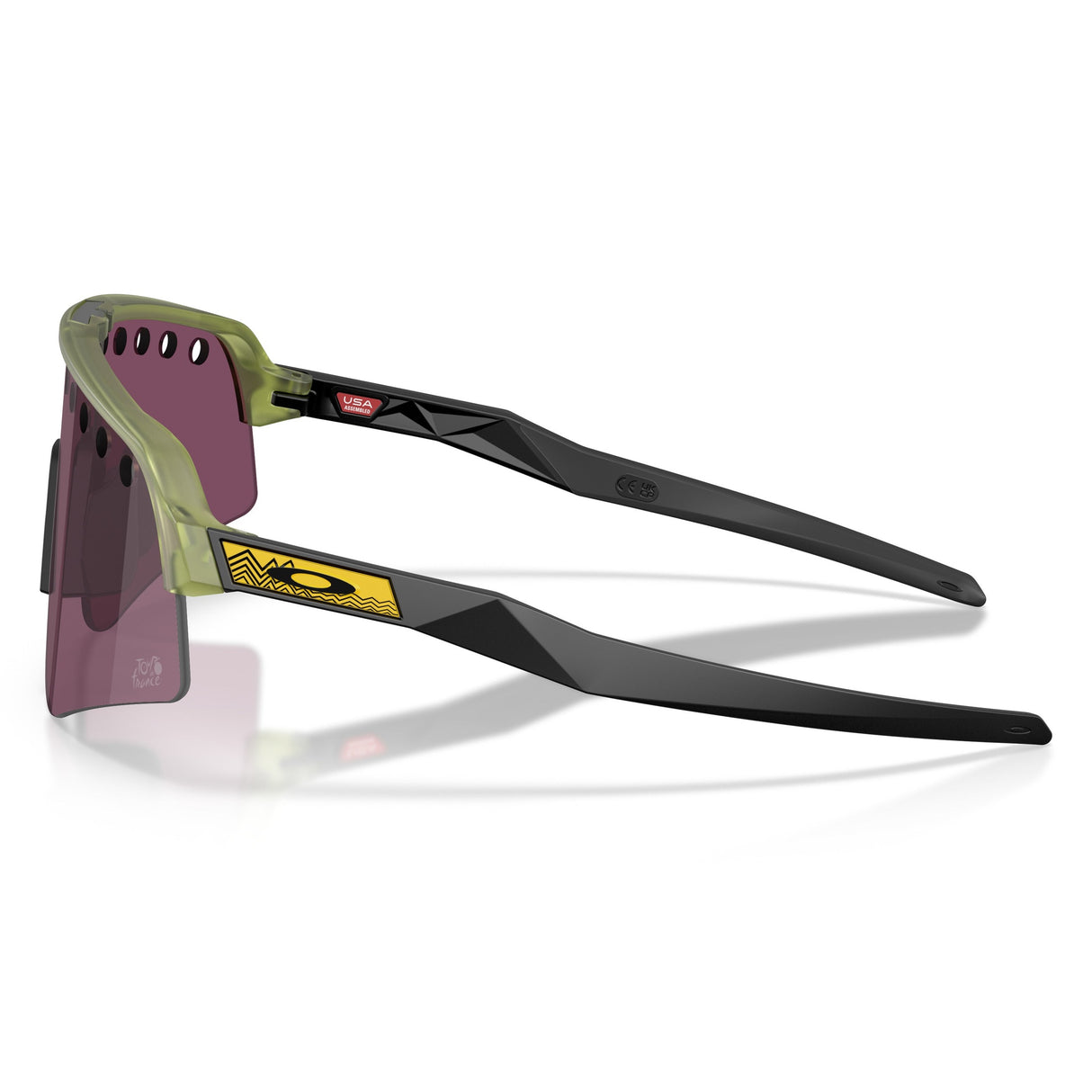 Oakley Sutro Lite Sweep Brille Tour de France - Matte Trans Fern Prizm Road Black