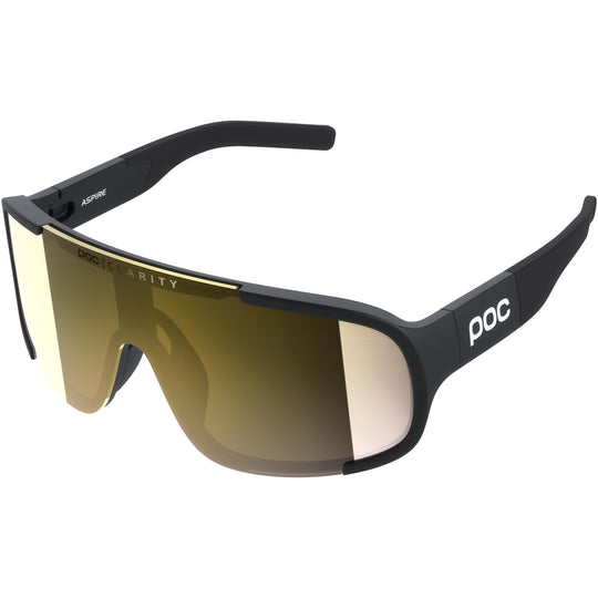 Occhiali Poc Aspire - Uranium Black Clarity Road Partly Sunny Gold