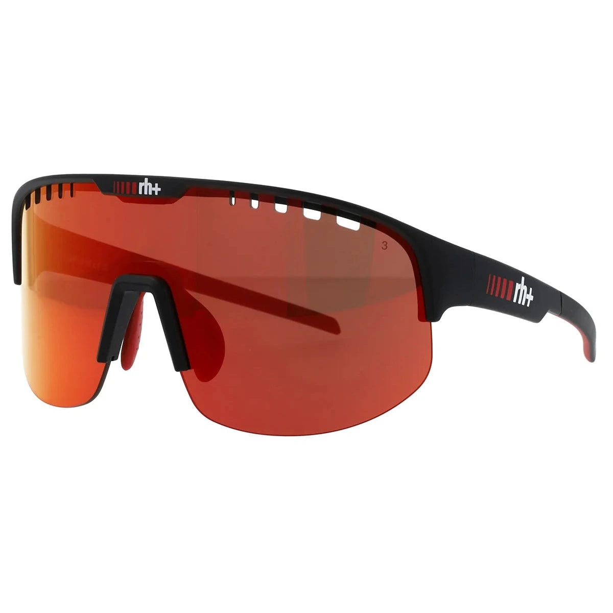 RH+ Olympo Brille - Schwarz Rot
