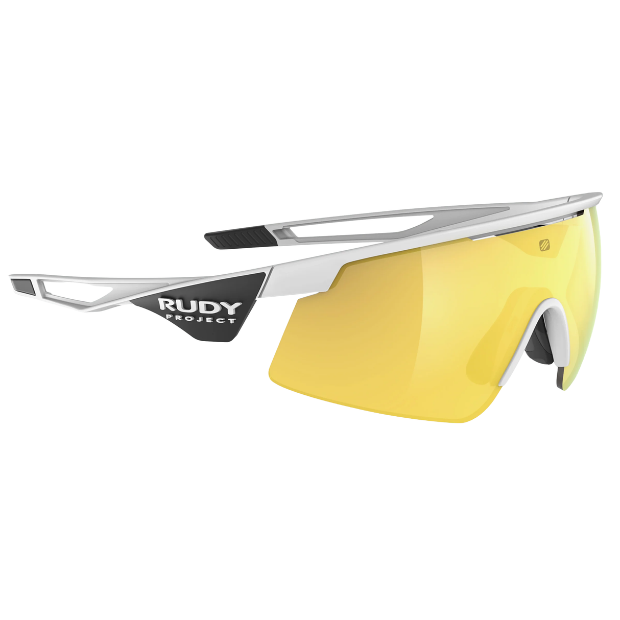 Occhiali Rudy Project Turbolence Racing - White Matte Multilaser Yellow Rudy Project