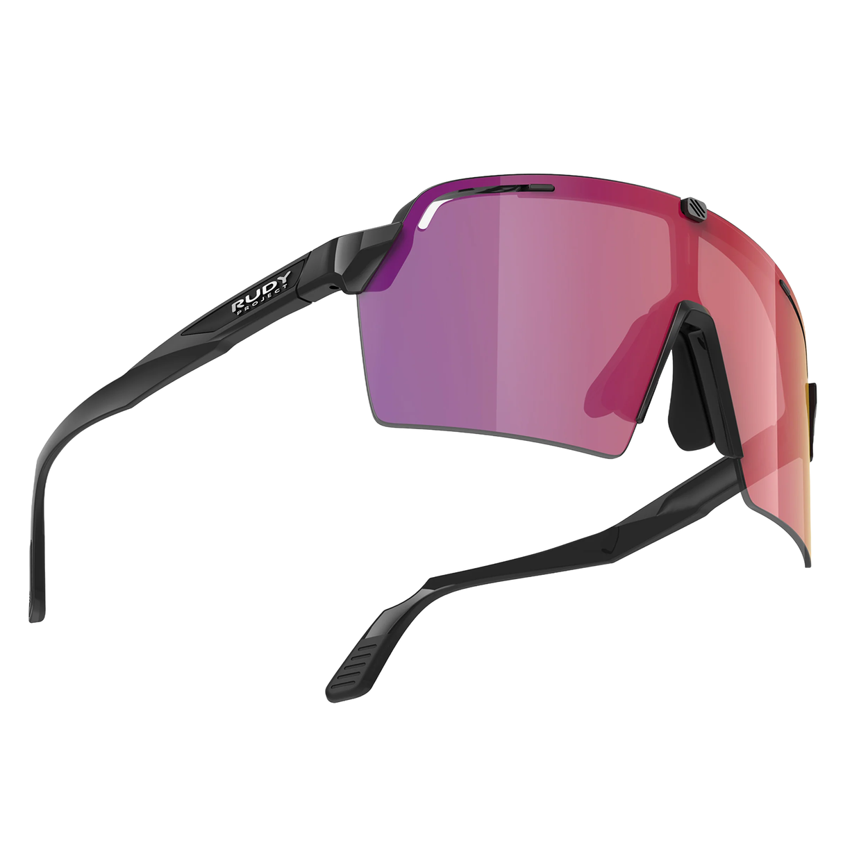 Occhiali Rudy Spinshield Pro - Black Gloss Multilaser Red Rudy Project