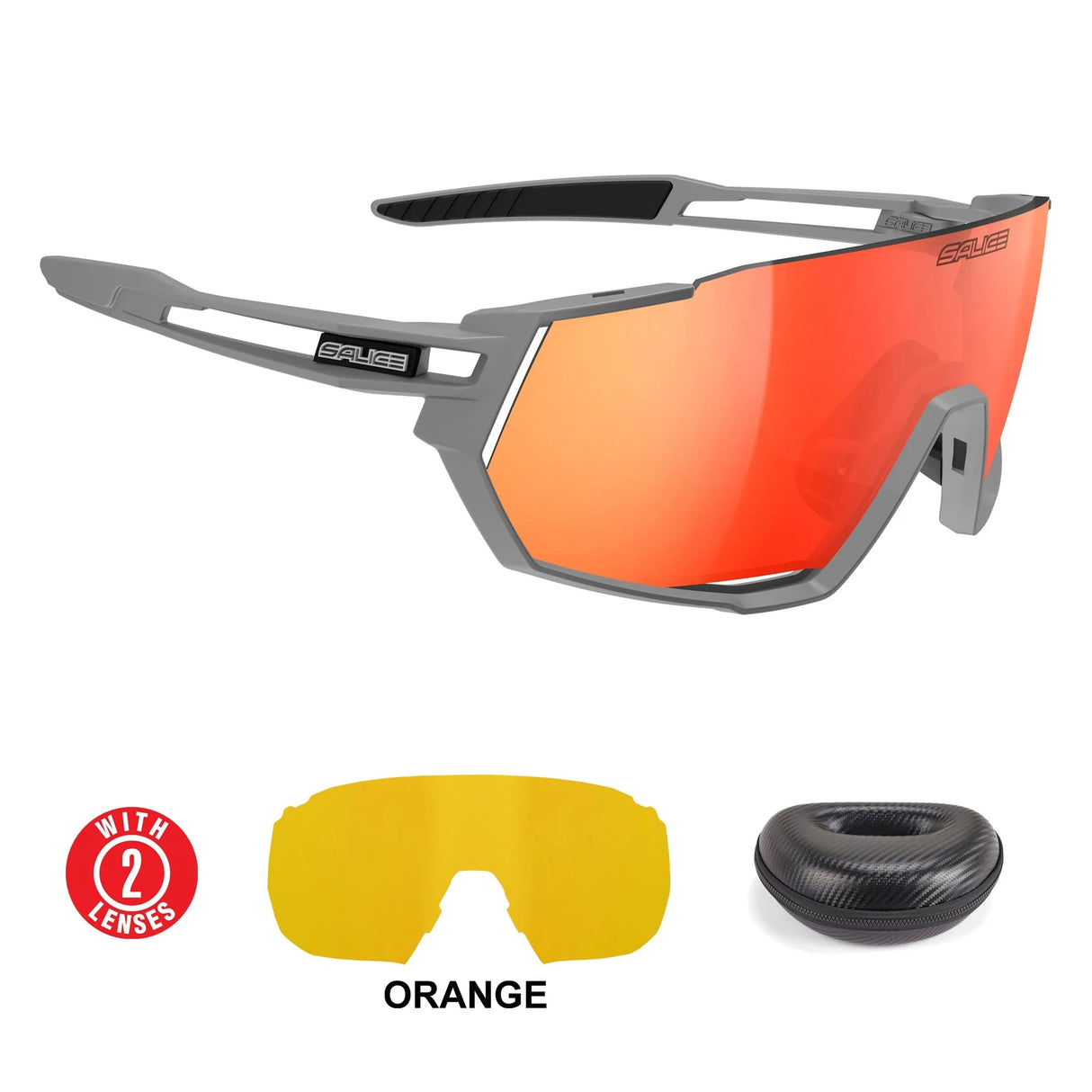Salice 029 RW Brille - Grau Rot