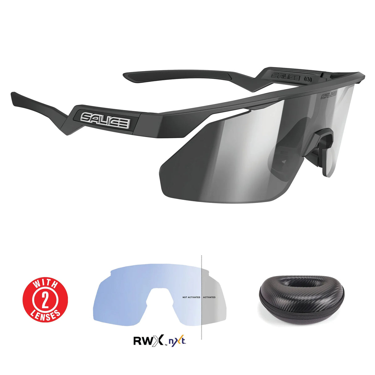 Salice 030 RWX Brille - Schwarz RW Silber