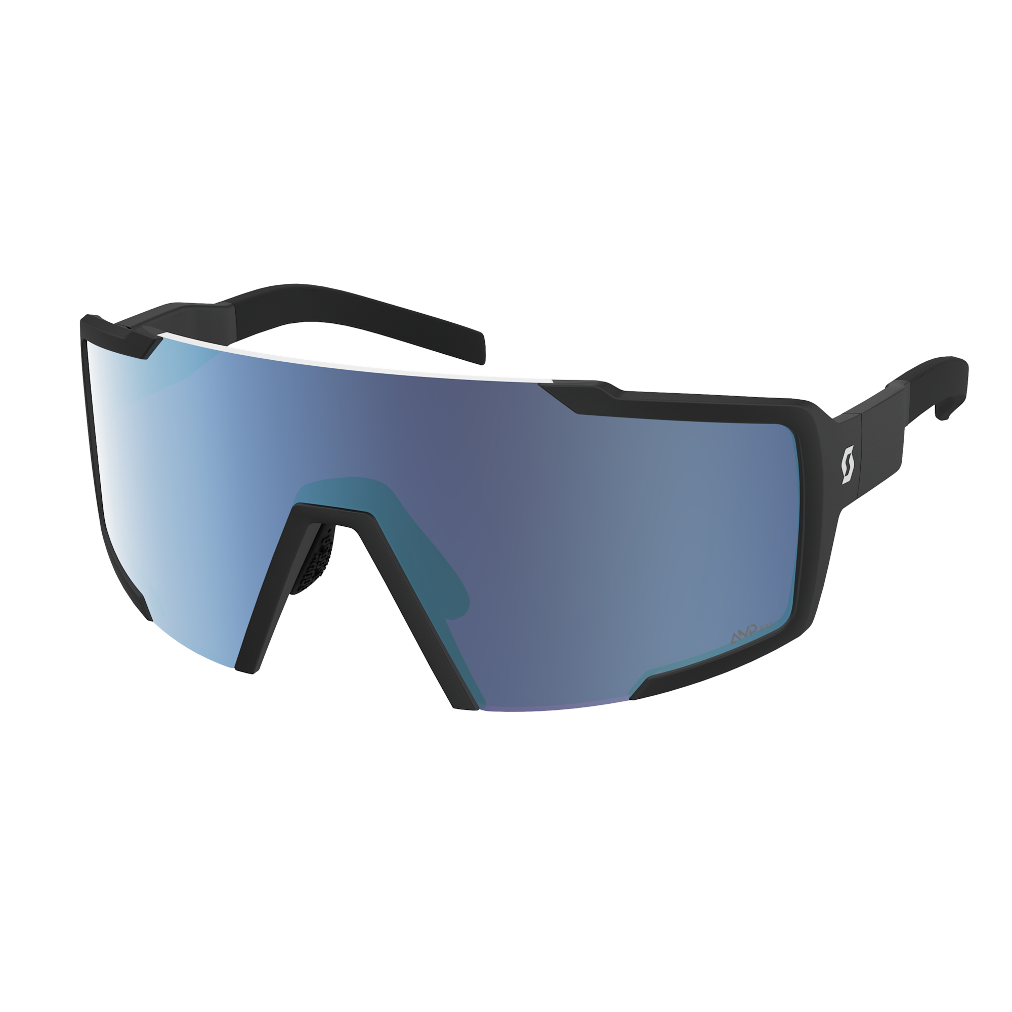 Scott Shield Compact Brille - Black Amp Beryl Blue Chrome