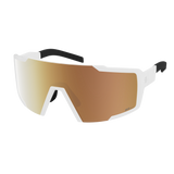 Scott Shield Compact Glasses - White Matt Amp Light Sensitive Gold Chrome