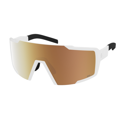 Lunettes Scott Shield Compact - White Matt Amp Light Sensitive Gold Chrome