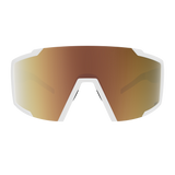 Scott Shield Compact Glasses - White Matt Amp Light Sensitive Gold Chrome