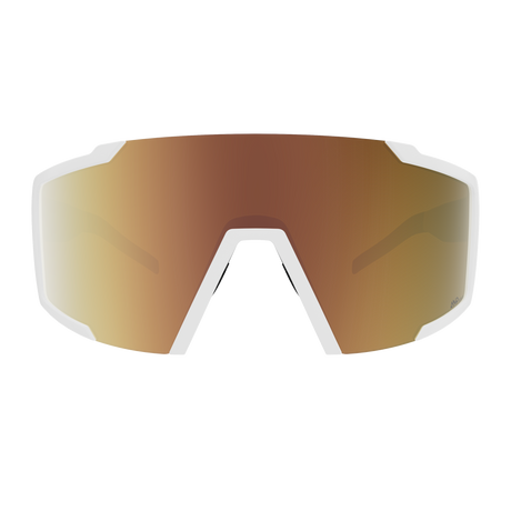 Lunettes Scott Shield Compact - White Matt Amp Light Sensitive Gold Chrome