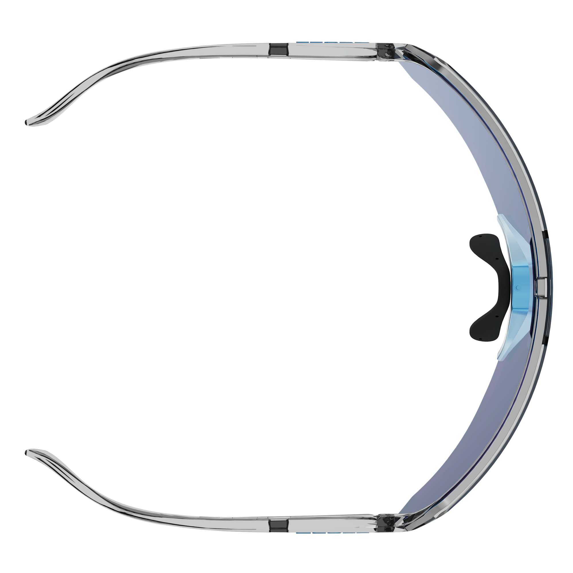 Gafas Scott Sport Shield - Black Neon Blue Amp Beryl Blue Chrome