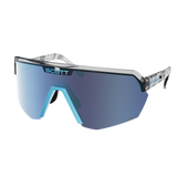 Scott Sport Shield Brille - Black Neon Blue Amp Beryl Blue Chrome