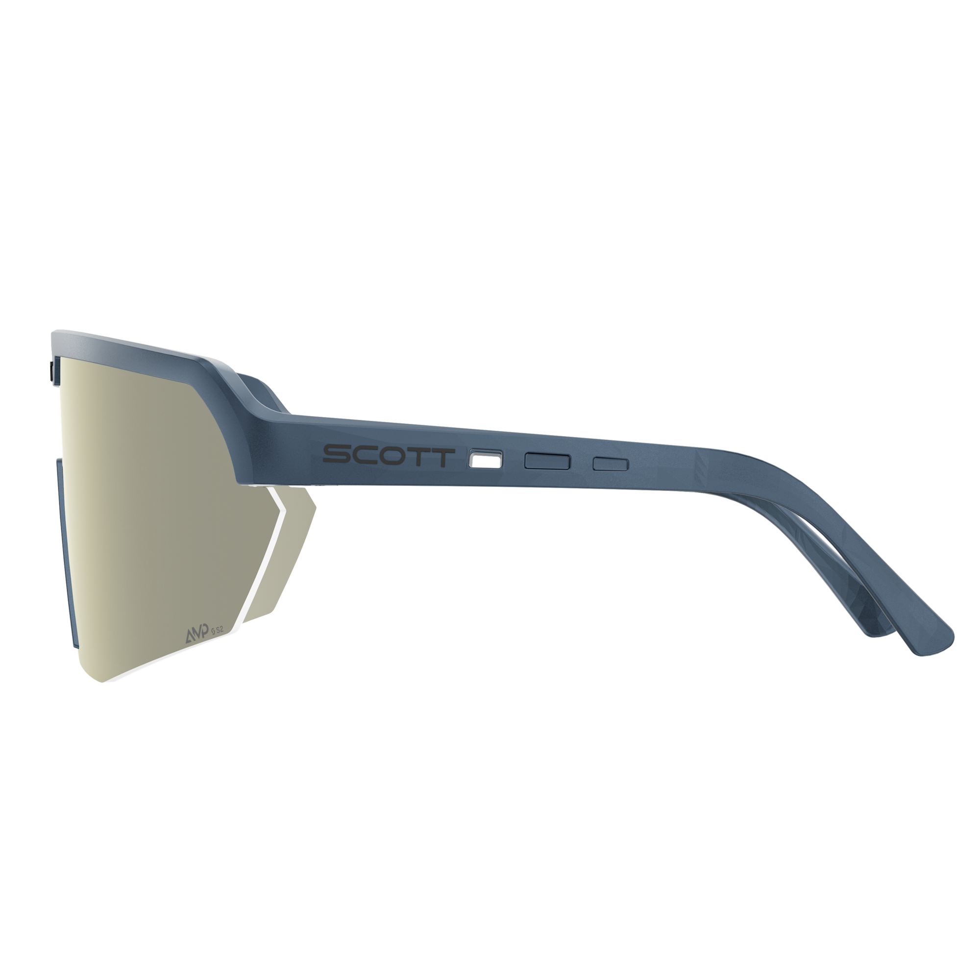 Gafas Scott Sport Shield - Metallic Blue Amp White Chrome