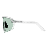 Scott Sport Shield Glasses - Translucent Amp Green