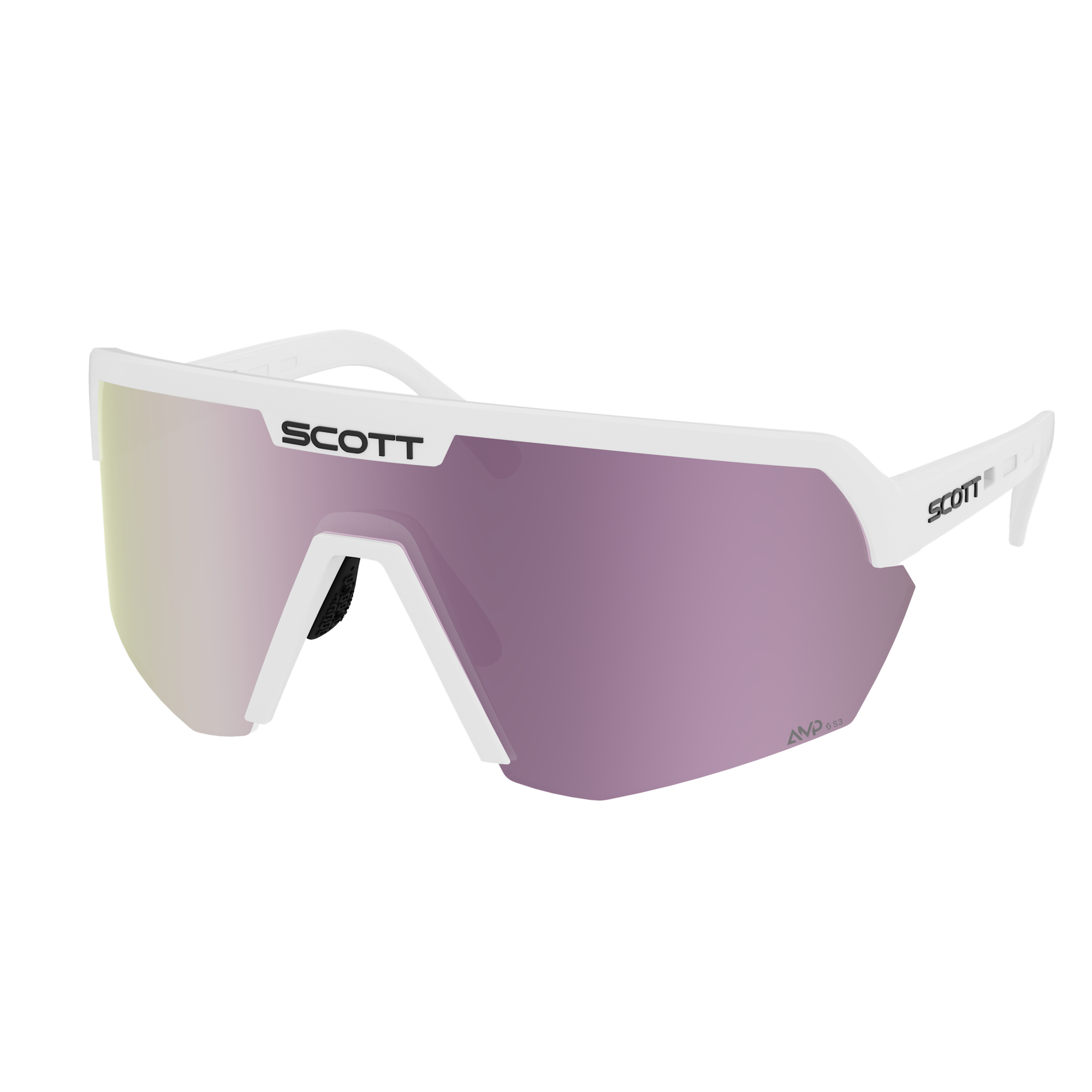 Occhiali Scott Sport Shield - White Matt Amp Lavender Chrome
