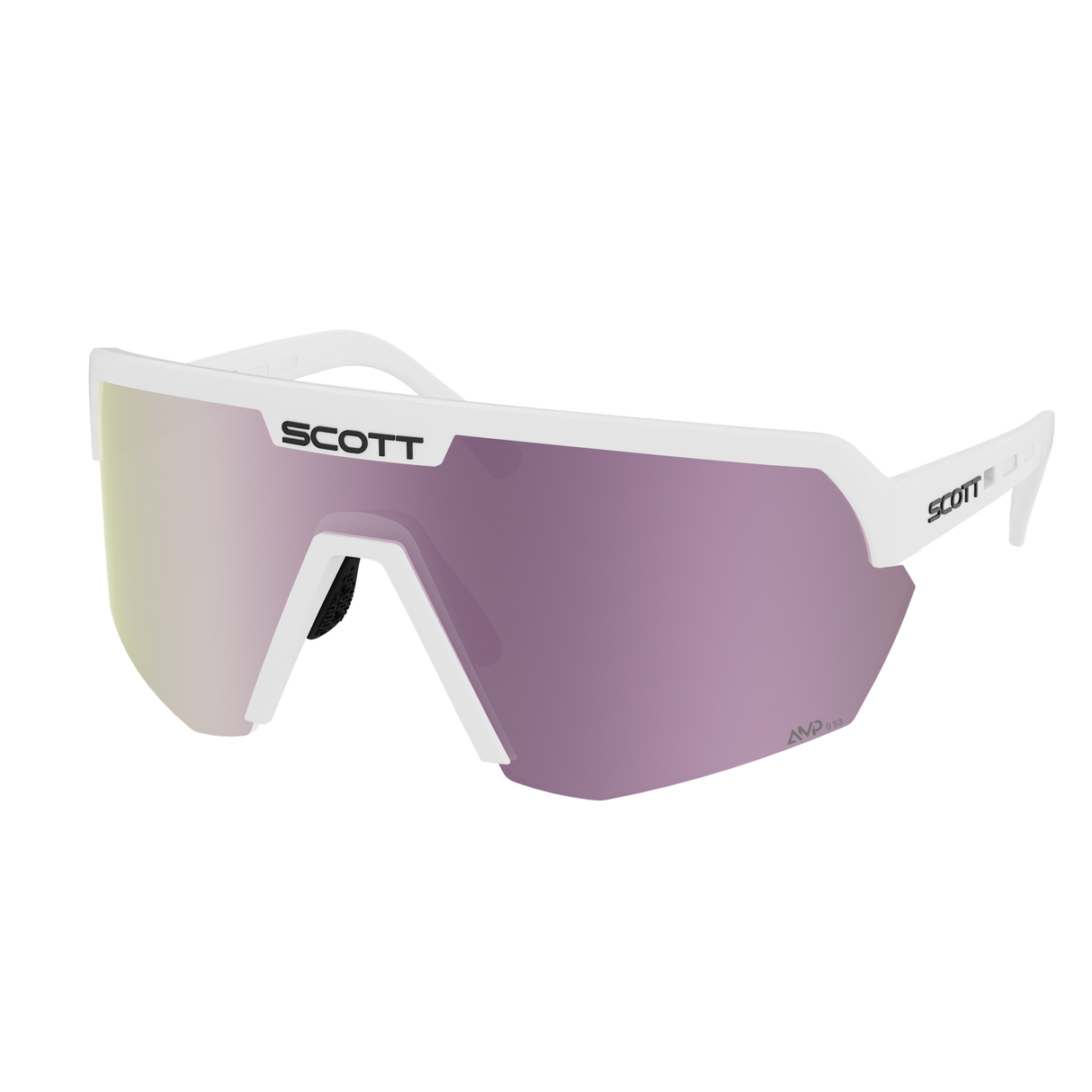 Occhiali Scott Sport Shield - White Matt Amp Lavender Chrome Scott