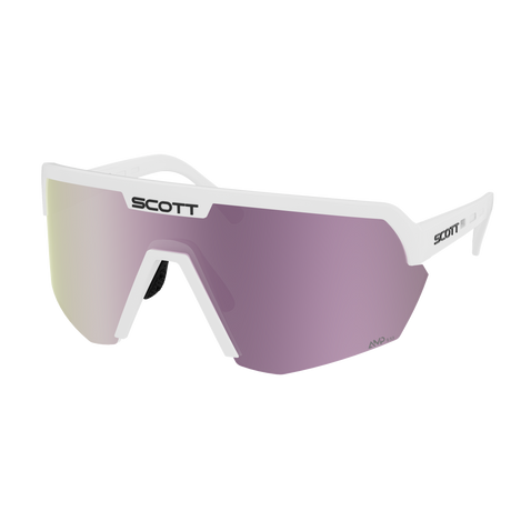 Lunettes Scott Sport Shield - White Matt Amp Lavender Chrome