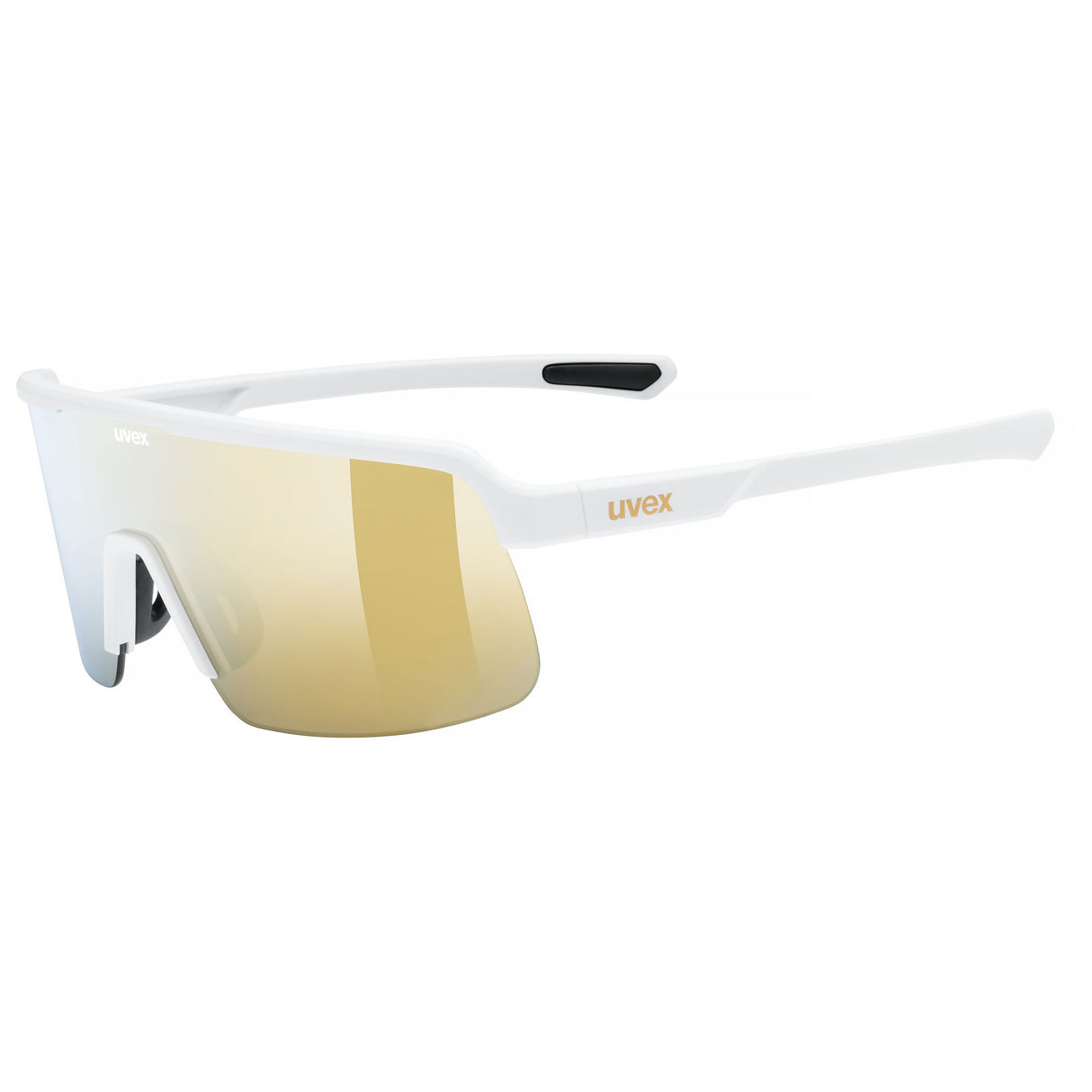 Uvex Dyrt Glasses - White Matt Mirror Gold