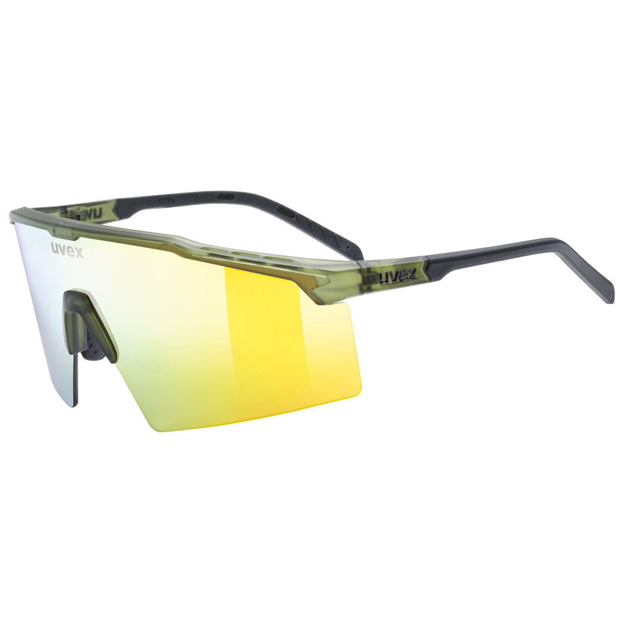 Occhiali Uvex Flowline - Olive Matt Mirror Gold Uvex