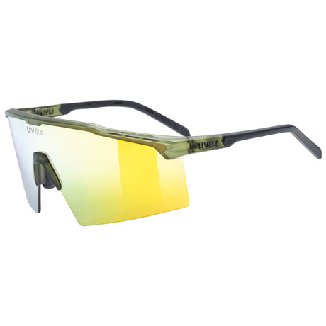 Occhiali Uvex Flowline - Olive Matt Mirror Gold