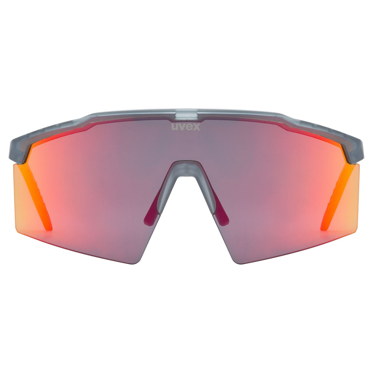Uvex Flowline Brille - Smoke Matt Mirror Red