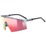 Uvex Flowline Brille - Smoke Matt Mirror Red