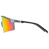 Uvex Flowline Brille - Smoke Matt Mirror Red