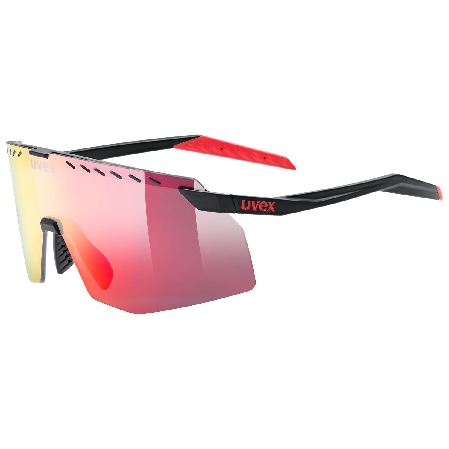 Lunettes Uvex Pace Stage - Black Matte Mirror Red