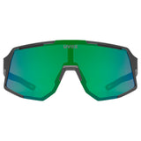 Uvex Sequenze Glasses - Black Matte Mirror Green