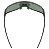 Uvex Sequenze Glasses - Black Matte Mirror Green
