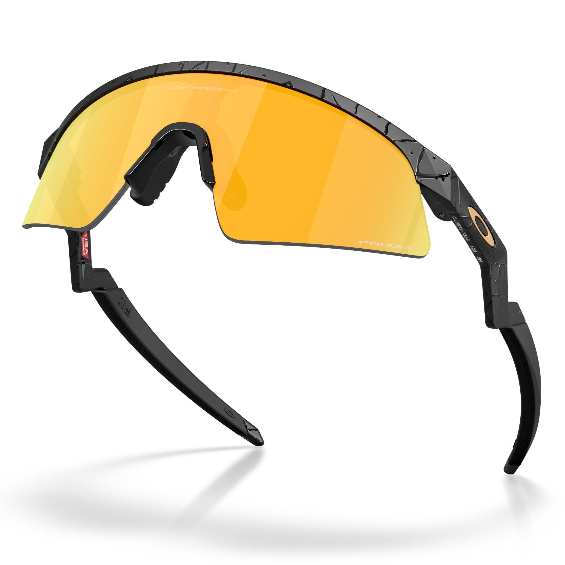 Lunettes enfant Oakley Resistor Sweep Gridiron Collection - Matte Black Splatter Prizm 24K