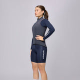 Maglia maniche lunghe Pissei Primapelle Bicolor - Grigio blu