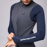 Maglia maniche lunghe Pissei Primapelle Bicolor - Grigio blu