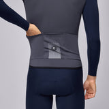 Maglia maniche lunghe Pissei Primapelle Bicolor - Grigio blu