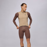 Jersey Pissei Primapelle Bicolor long sleeves - Clay espresso