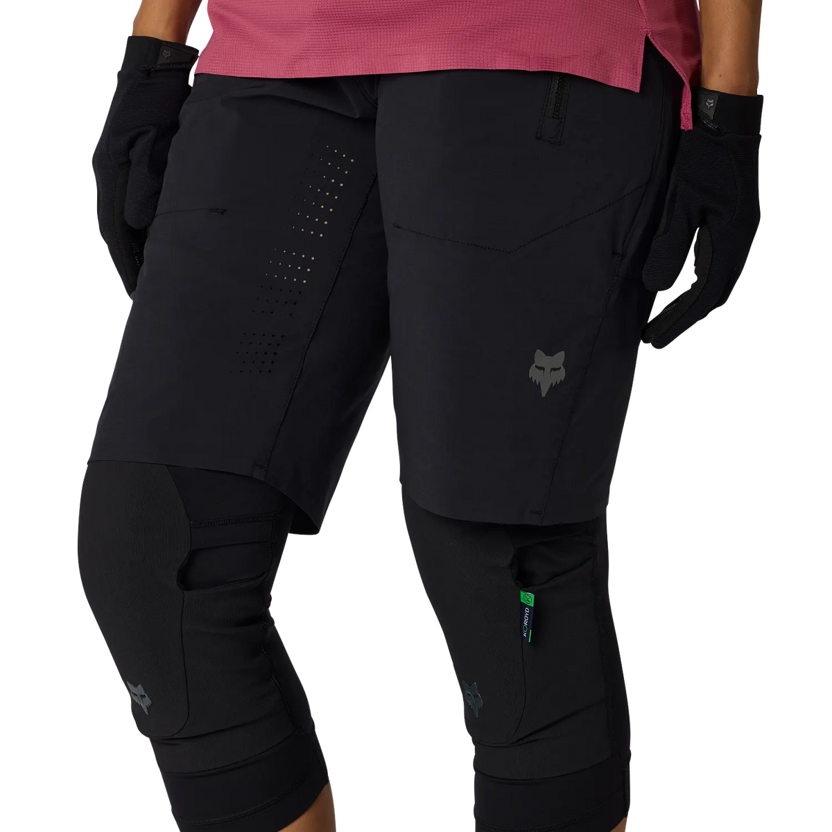 Pantalones cortos Fox btt mujer Flexair - Negro