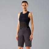 Pantaloncini MTB donna La Passione Leaf - Grigio scuro La Passione