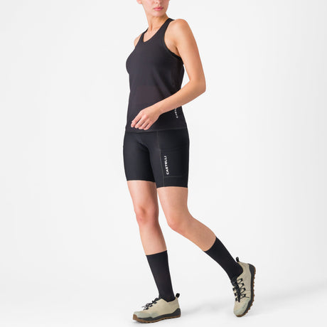 Pantaloncini donna Castelli Comfort Travel - Nero Castelli