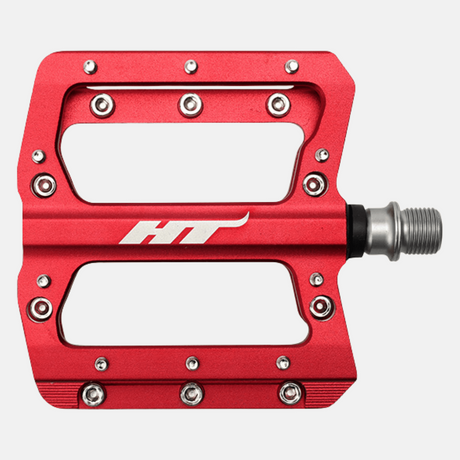 Pedali flat HT AN14A - Rosso HT-Components
