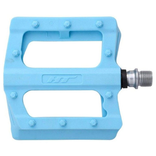 HT Nano-P PA12 flat pedals - Light blue